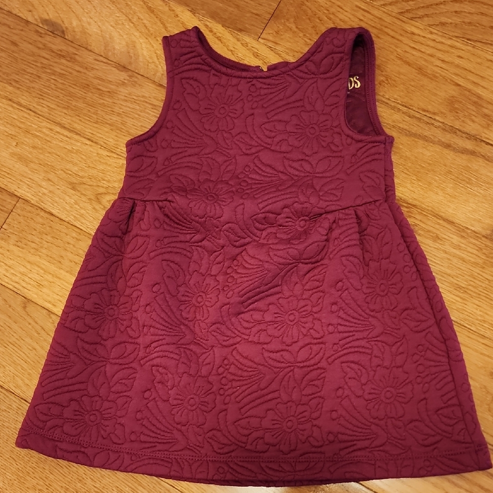 OshKosh B'gosh Burgundy Floral Kids Dress